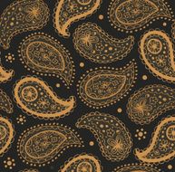 Golden ornate indian seamless pattern N2
