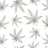 Ganja Leaves Seamless N2