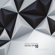 Gray and black vector geometric background