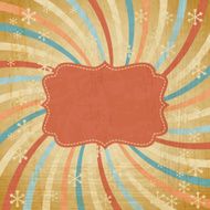 Vector vintage Christmas background in retro style N5