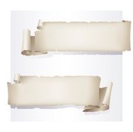 old paper scroll banner