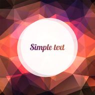Geometric pattern with triangle