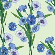 Flower cornflower tileable summer wallpaper N2