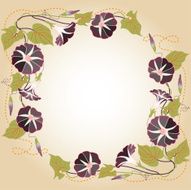 Background with Morning glory N2