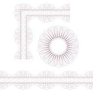 Decorative elements Rosette border and corner