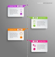 Time line info graphic template