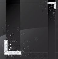 Paint Drip Tech Frame vector