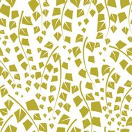 Seamless vector texture with green trees of birch