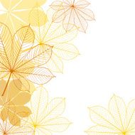 Background with falling autumn leaves