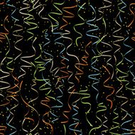 Seamless background of bright confetti