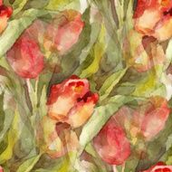 Watercolor Flowers N165
