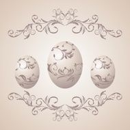 Easter floral background N2