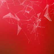 Abstract geometric background Connecting dots with lines