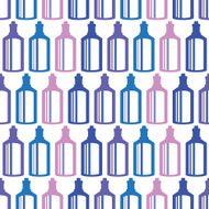 Seamless pattern with wine bottles N12