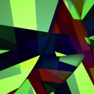 Abstract dark shape illustration N20