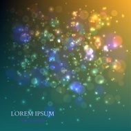 Abstract Colorful Background with Magic Particles Vector N8