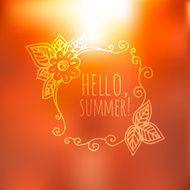 Unfocused summer poster N5