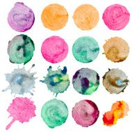 Vector watercolor stains N11