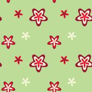 Seamless vector abstract floral background