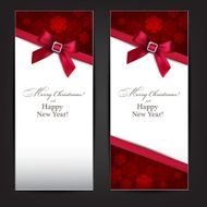 Greeting cards with red bow
