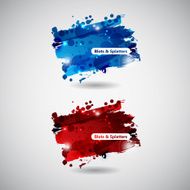 Abstract Background with Blots and splatters