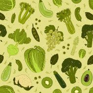 Seamless pattern with fruits and vegetables N7