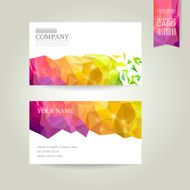 abstract geometric background business card