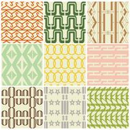 Retro different vector seamless patterns N9