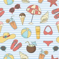 Vector beach pattern for summer N7