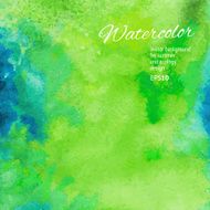 Vector watercolor green colors background