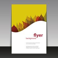Flyer or Cover Design - Autumn Leaves
