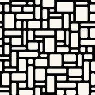 Abstract geometric seamless pattern White rounded rectangles