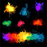 Paint splats