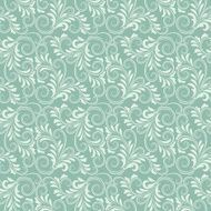 Blue baroque floral pattern