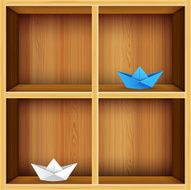 Wooden shelves background N3
