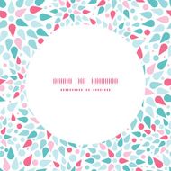 Vector abstract colorful drops frame seamless pattern background N2