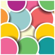 Abstract 3d circle background colorful pattern design vector illustration N2