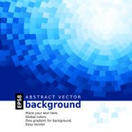 Blue squares abstract background