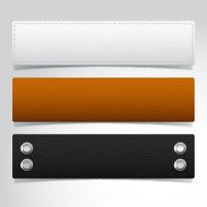 Leather textured banner templates