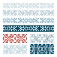 Edges of medieval style(Celtic knot) N14