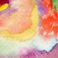 Abstract circle watercolor hand painted background Paper texture