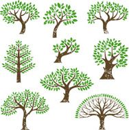 Grunge tree collection