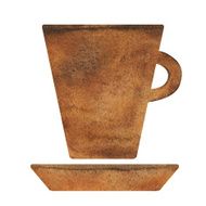 Watercolor tea cup coffee cup with saucer N2