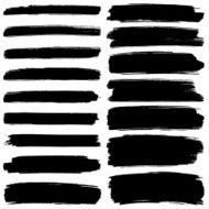 Various width brush strokes