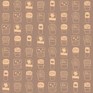 Background with sweets for cook books or wrapping paper N3