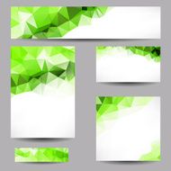 Backgrounds with abstract triangles N13