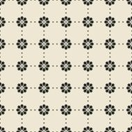 Black and White Floral Pattern N11