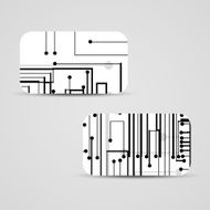 Vector business-card set for your design N483