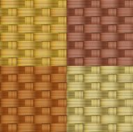Seamless wicker mat texture