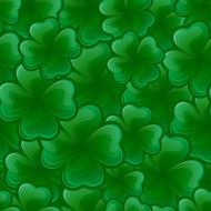 Seamless pattern from clover